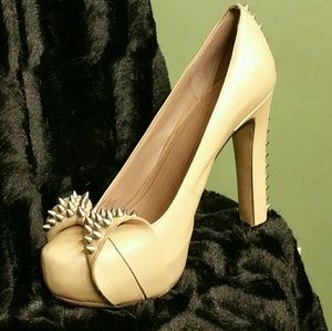 Spiked leather {Vincent Camuto} heels